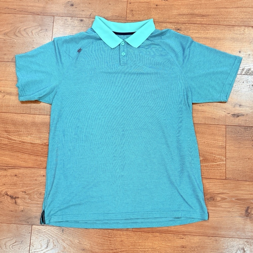 Rhone Delta Pique Polo‎ Shirt Performance Short Sleeve Mens Large L Golf
